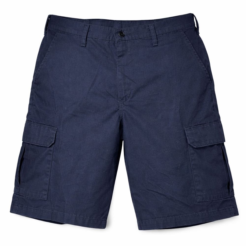 Red Kap Men's Navy Cargo Work Shorts Utility Pockets Workear Size 36
